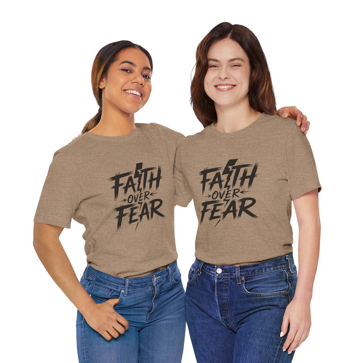 Faith Over Fear – Bold Christian Lightning Shirt