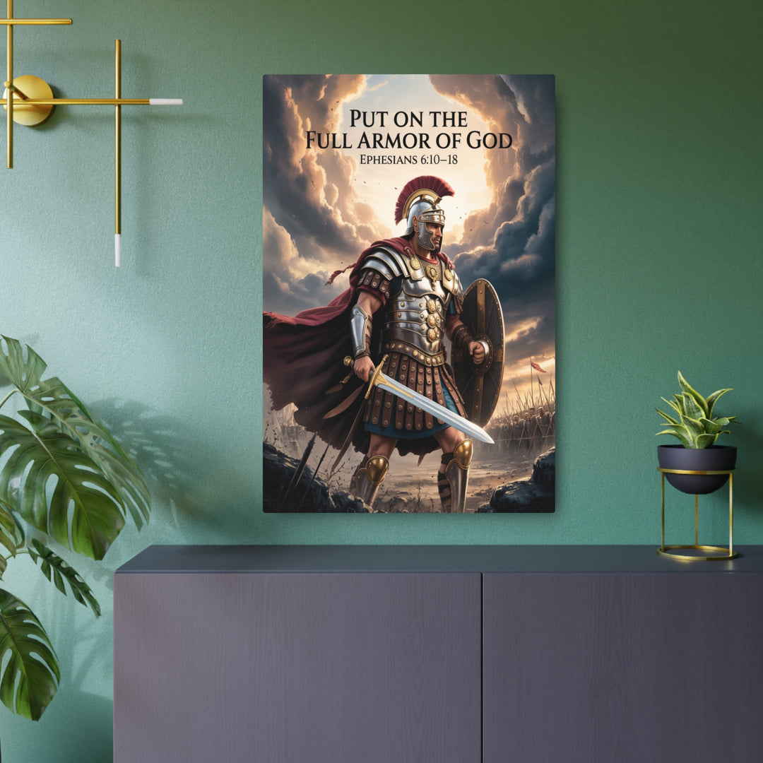 "Armor of God" - Spiritual Warrior Metal Wall Art
