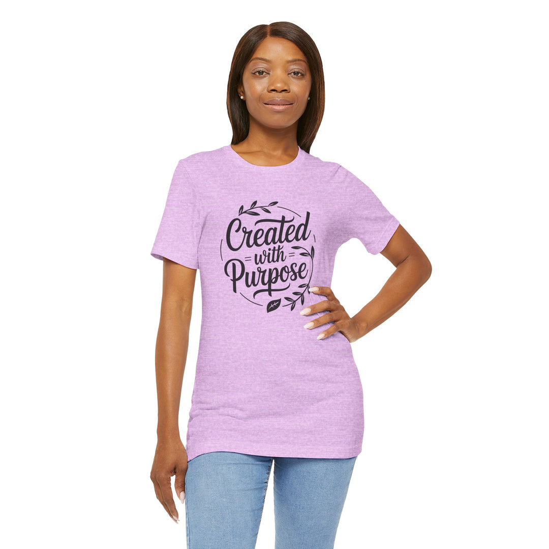 Created with Purpose – Inspirational Christian Identity Shirt