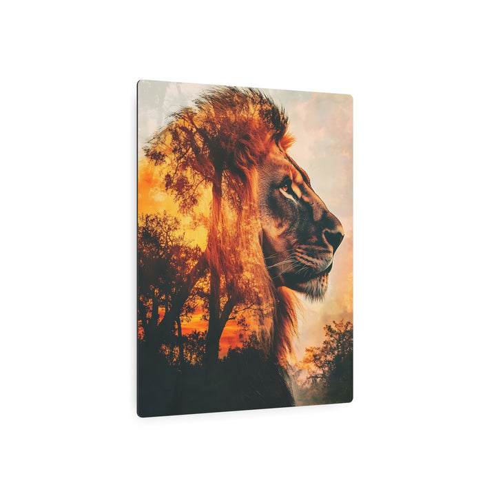 Majestic Lion Metal Art Sign - Stunning Wall Decor for Nature Lovers