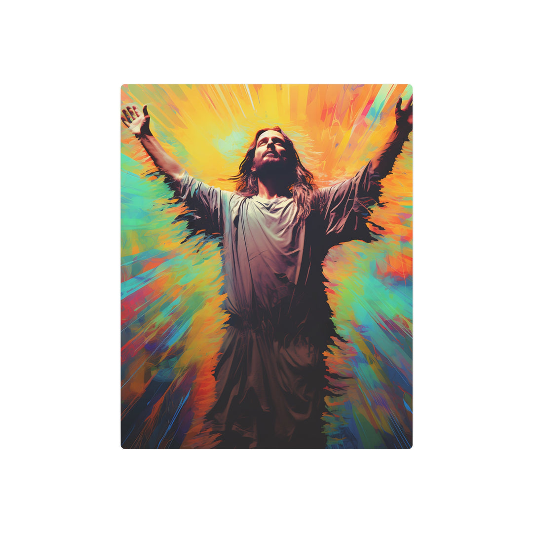 Inspirational Jesus Metal Art Sign - Faith Wall Decor