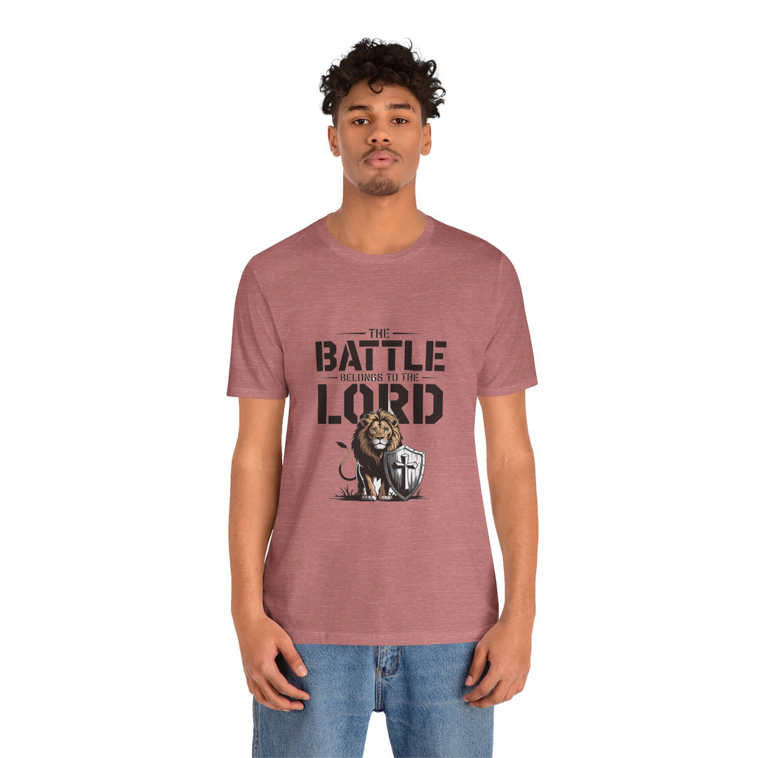 Faith-Inspired Short Sleeve Tee | The Battle Belongs to the Lord | Christian Apparel, Inspirational Shirt, Gift for Believers, [...]