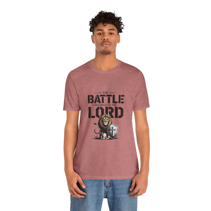 Faith-Inspired Short Sleeve Tee | The Battle Belongs to the Lord | Christian Apparel, Inspirational Shirt, Gift for Believers, [...]