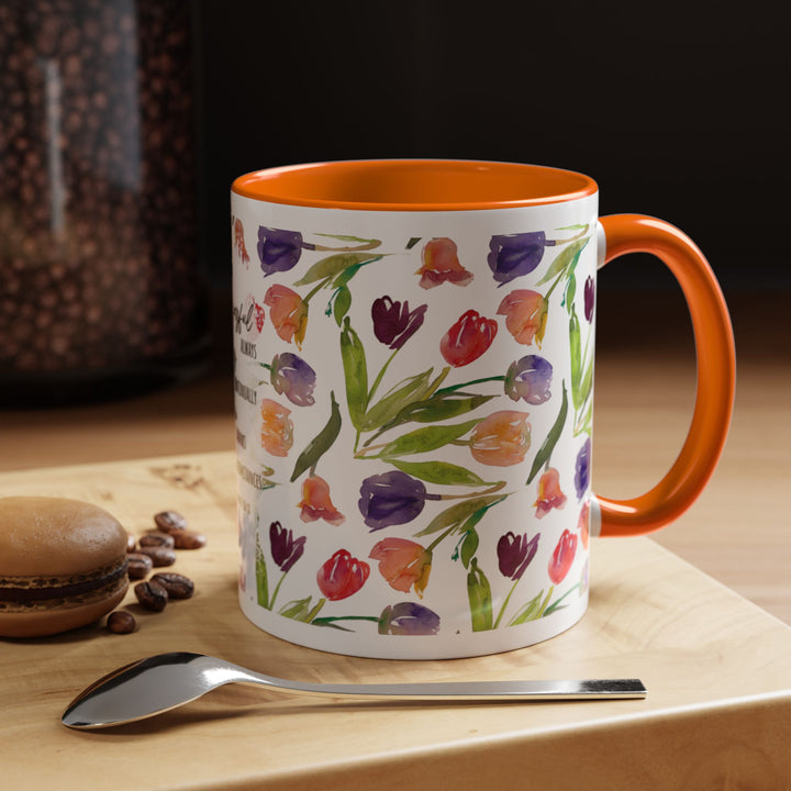 Be Joyful Always – Watercolor Tulip Scripture Mug