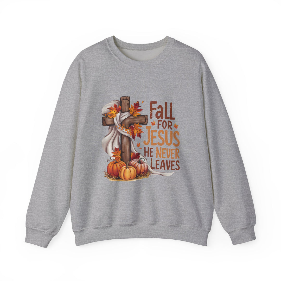 Faith-Inspired Fall Sweatshirt: Cozy Christian Apparel for Autumn, Harvest, Thanksgiving, Seasonal Comfort, Fall for Jesus