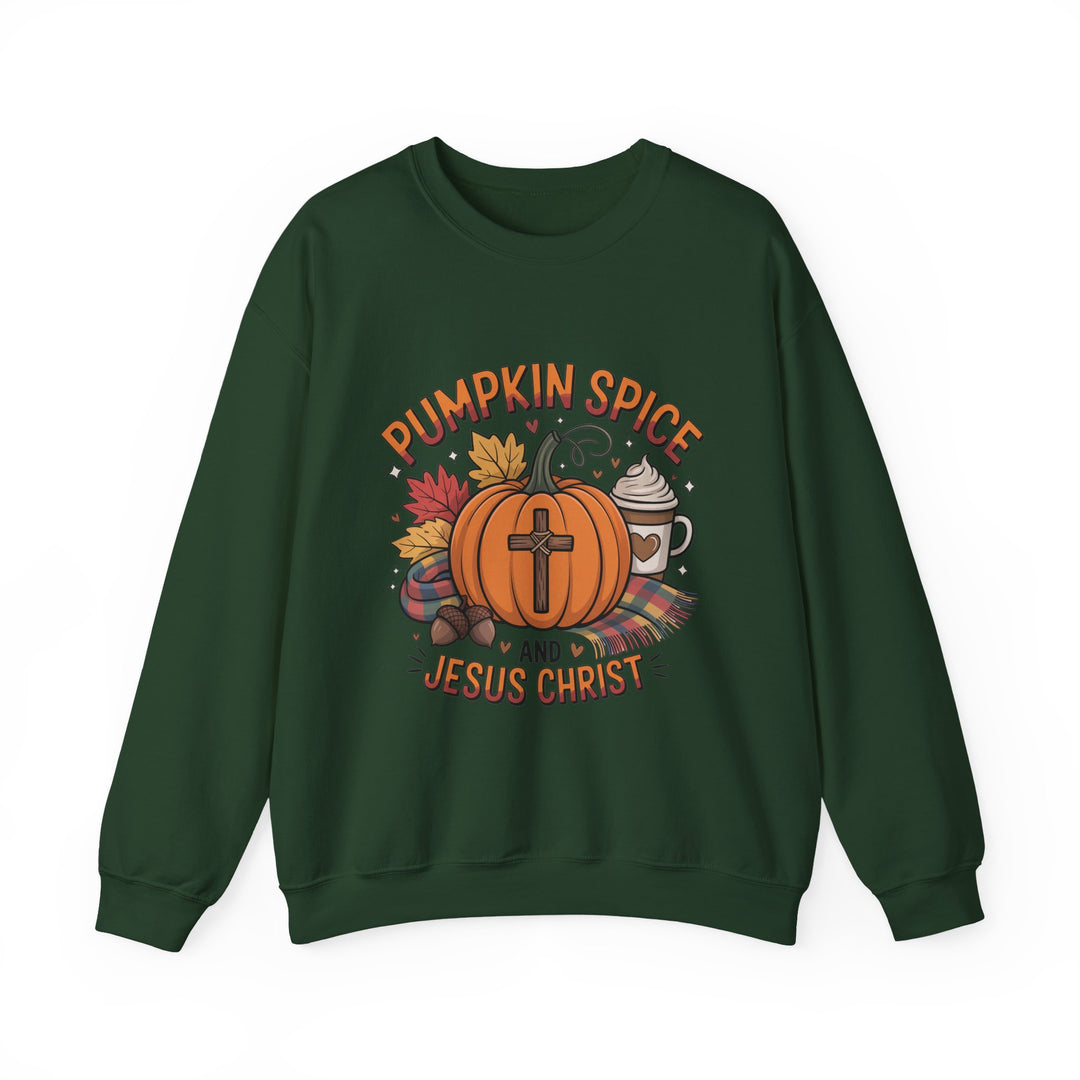 Fall Pumpkin Spice and Jesus Christ Sweatshirt