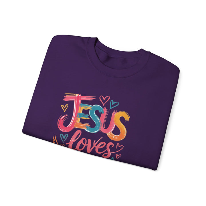 Jesus Loves You Crewneck Sweatshirt - Cozy Unisex Gift, Christian Apparel, Faith-Based Fashion, Inspirational Layering Piece, Ideal [...]