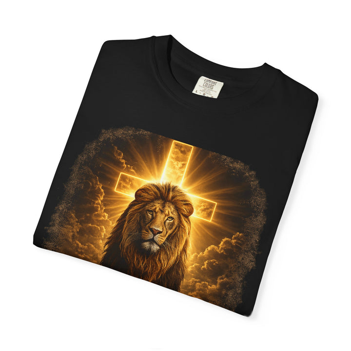 Lion of Judah Christian T-Shirt | Masculine Faith Graphic Tee | Jesus Lion Shirt