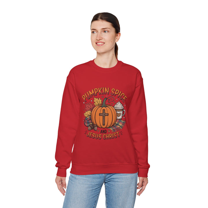 Fall Pumpkin Spice and Jesus Christ Sweatshirt