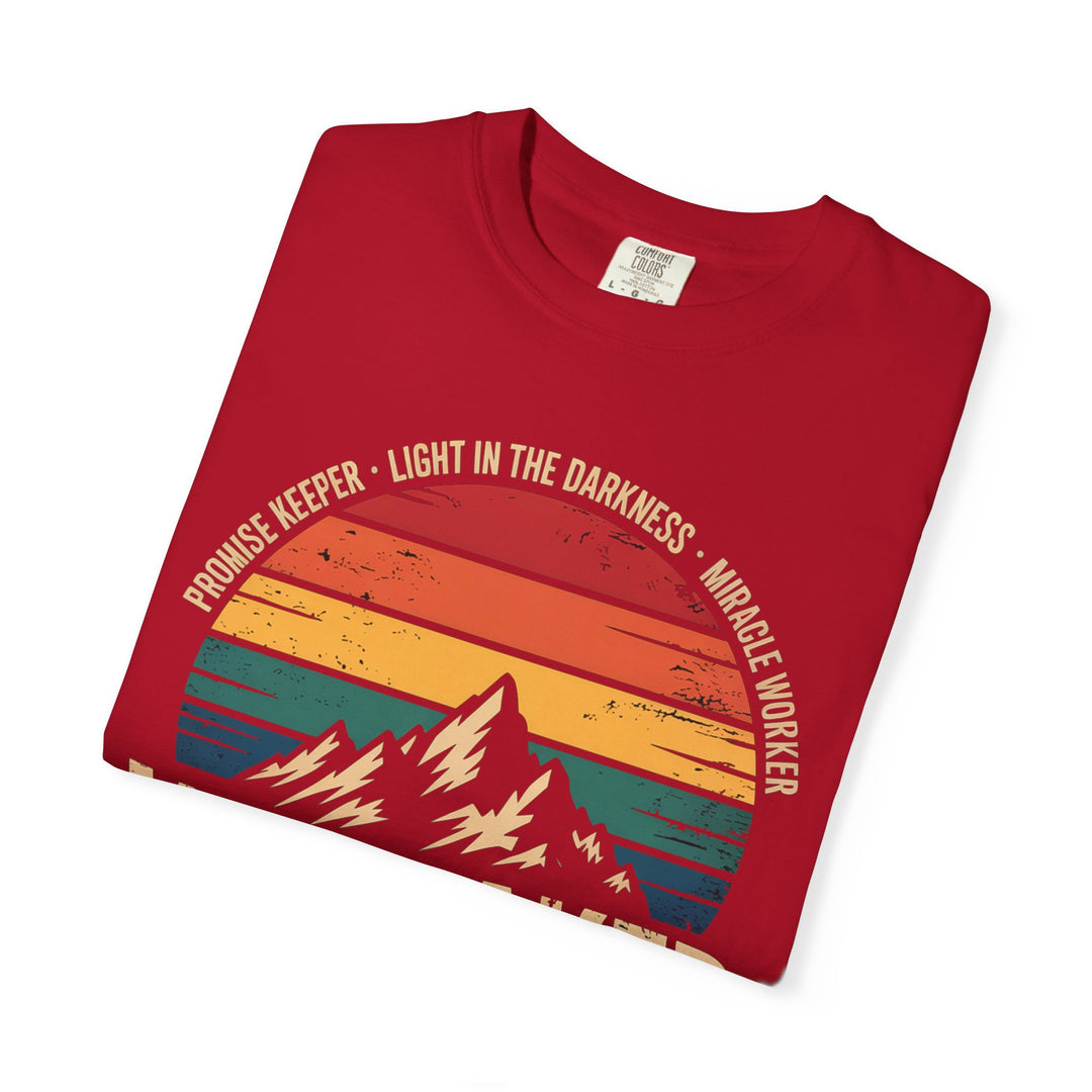 Waymaker Retro Christian T-Shirt - Isaiah 42:16 Vintage Sunset Design