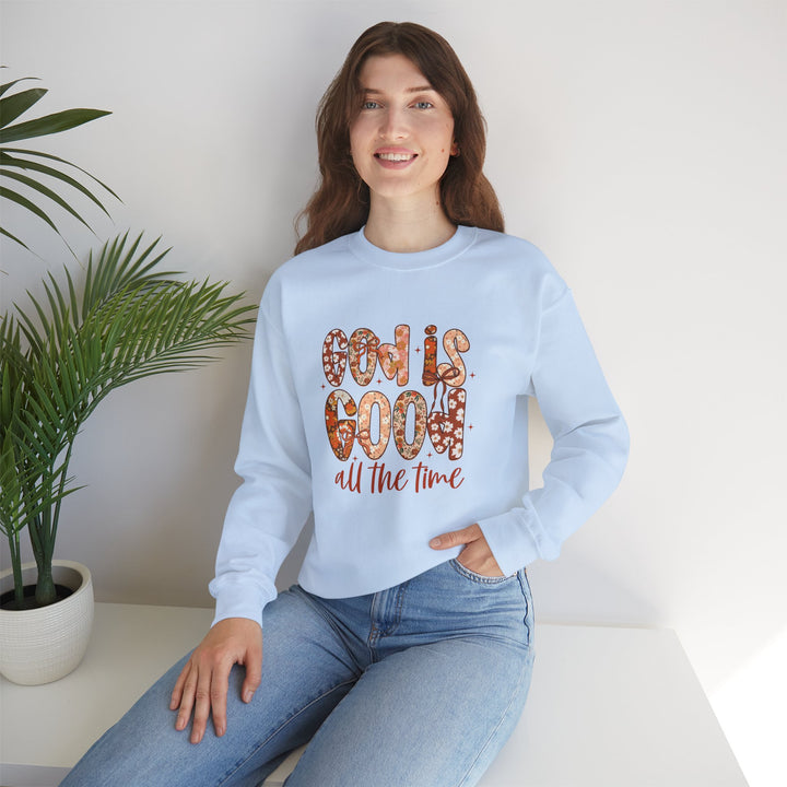 God Is Good Sweatshirt, Inspirational Crewneck, Cozy Fall Fashion, Unisex Apparel, Perfect Gift for Christians