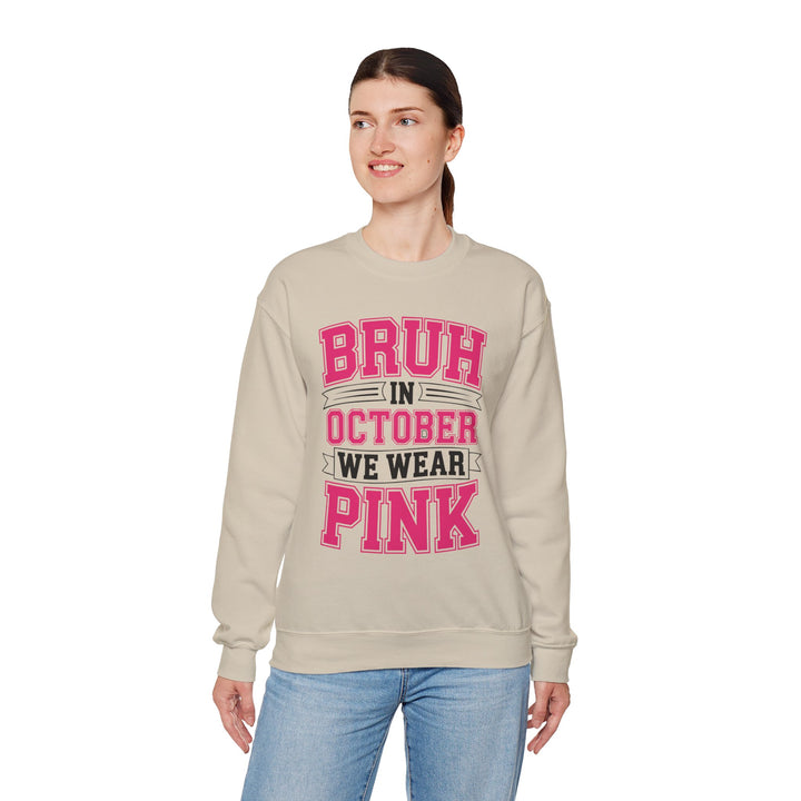 Pink October Awareness Sweatshirt, Cozy Crewneck, Breast Cancer Awareness, Gift for Supporters, Fashion for a Cause