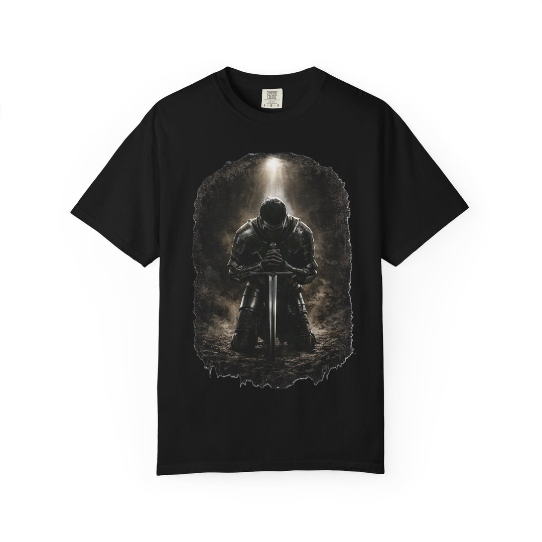 The Warrior Christian T-Shirt | Faith-Based Armor of God Shirt | Masculine Christian Graphic Tee