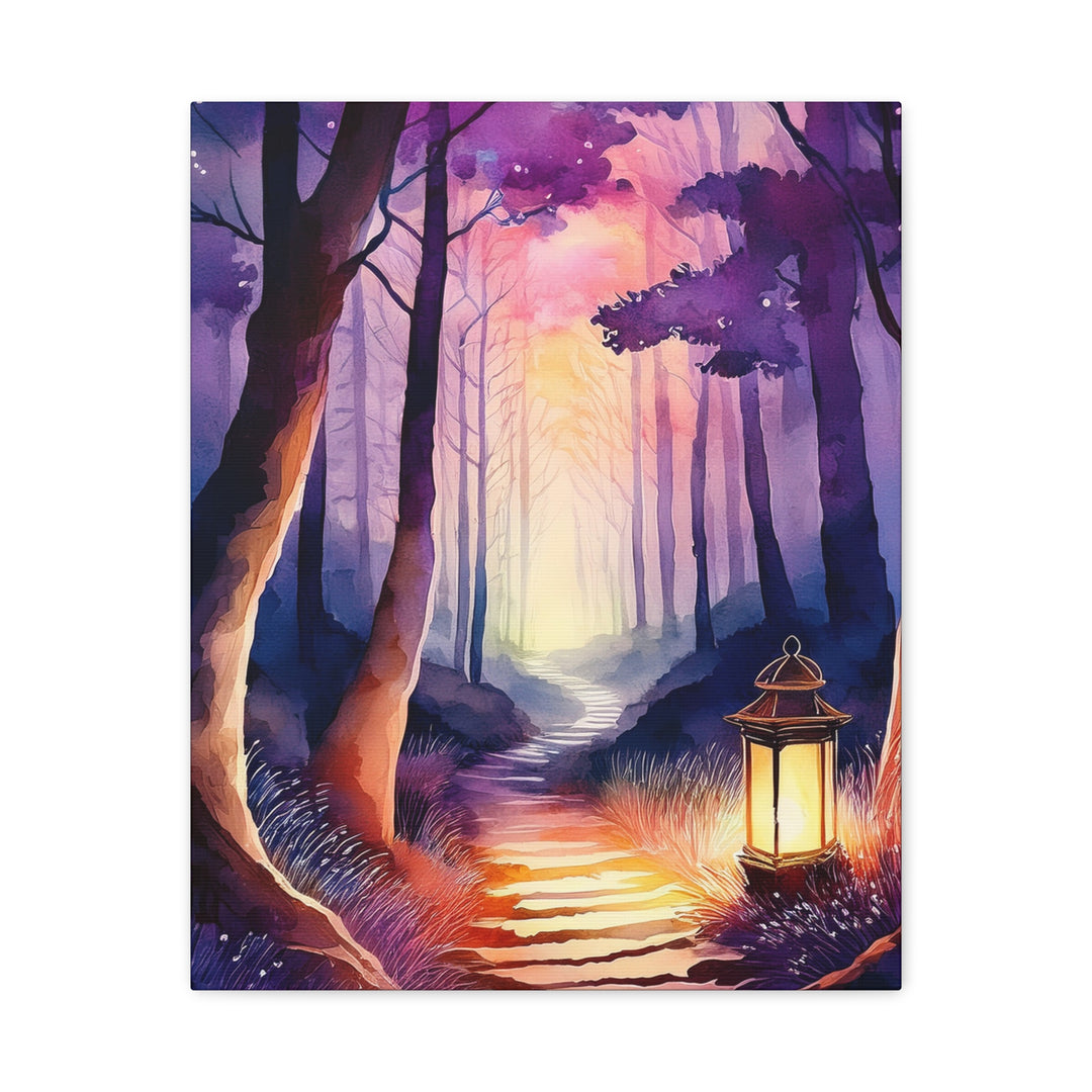 Canvas Print - Path of Light Lantern Twilight Psalm 119 Inspired
