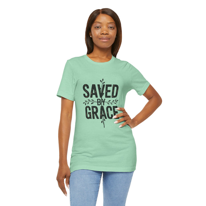 Saved by Grace – Vintage Christian Faith Shirt