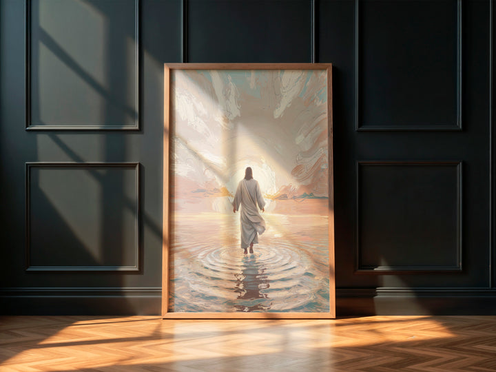 Jesus Walks on Water – Inspirational Christian Art Print