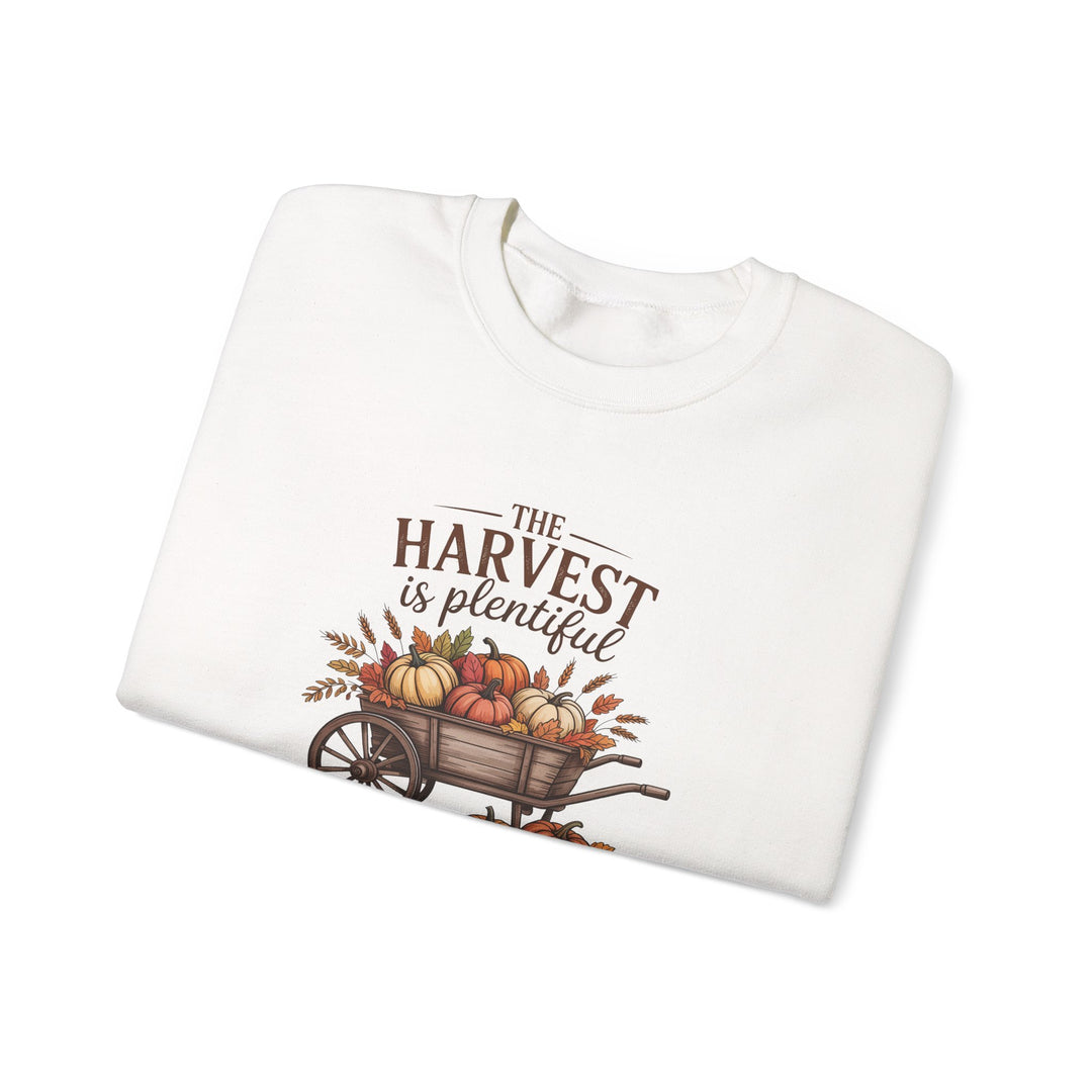 Autumn Harvest Hoodie with Matthew 9:37 Scripture Design