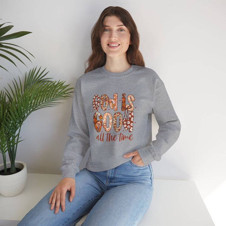 God Is Good Sweatshirt, Inspirational Crewneck, Cozy Fall Fashion, Unisex Apparel, Perfect Gift for Christians