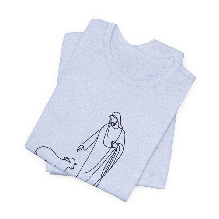 Christian Quote Tee - Unisex Jersey Short Sleeve Tee - 'He left the 99 to find me'