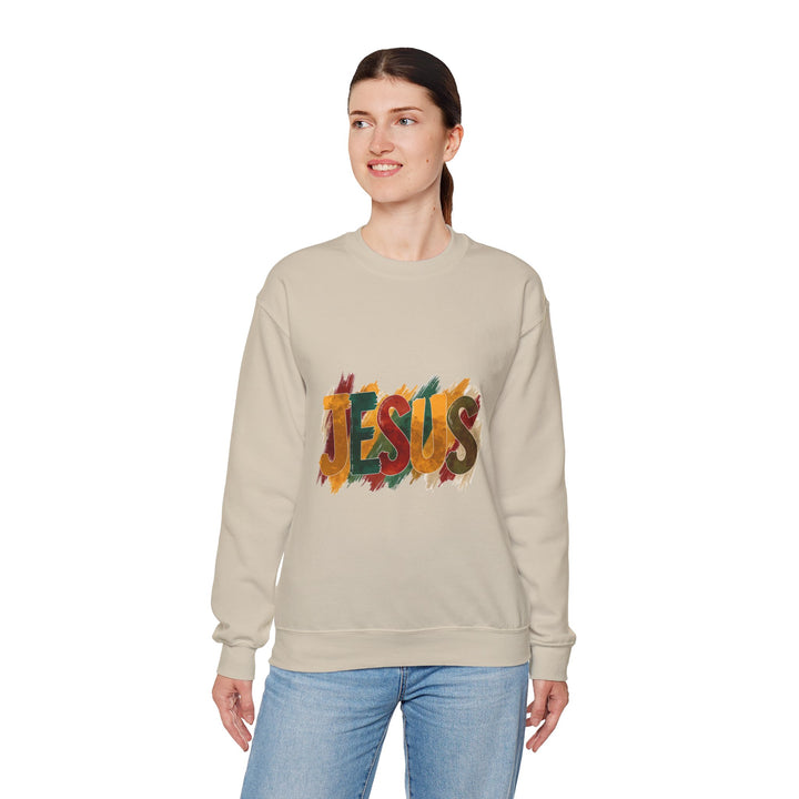 Faith-Inspired Crewneck Sweatshirt, Jesus Sweatshirt, Religious Apparel, Christian Gift, Spiritual Wear, Cozy Church Outfit