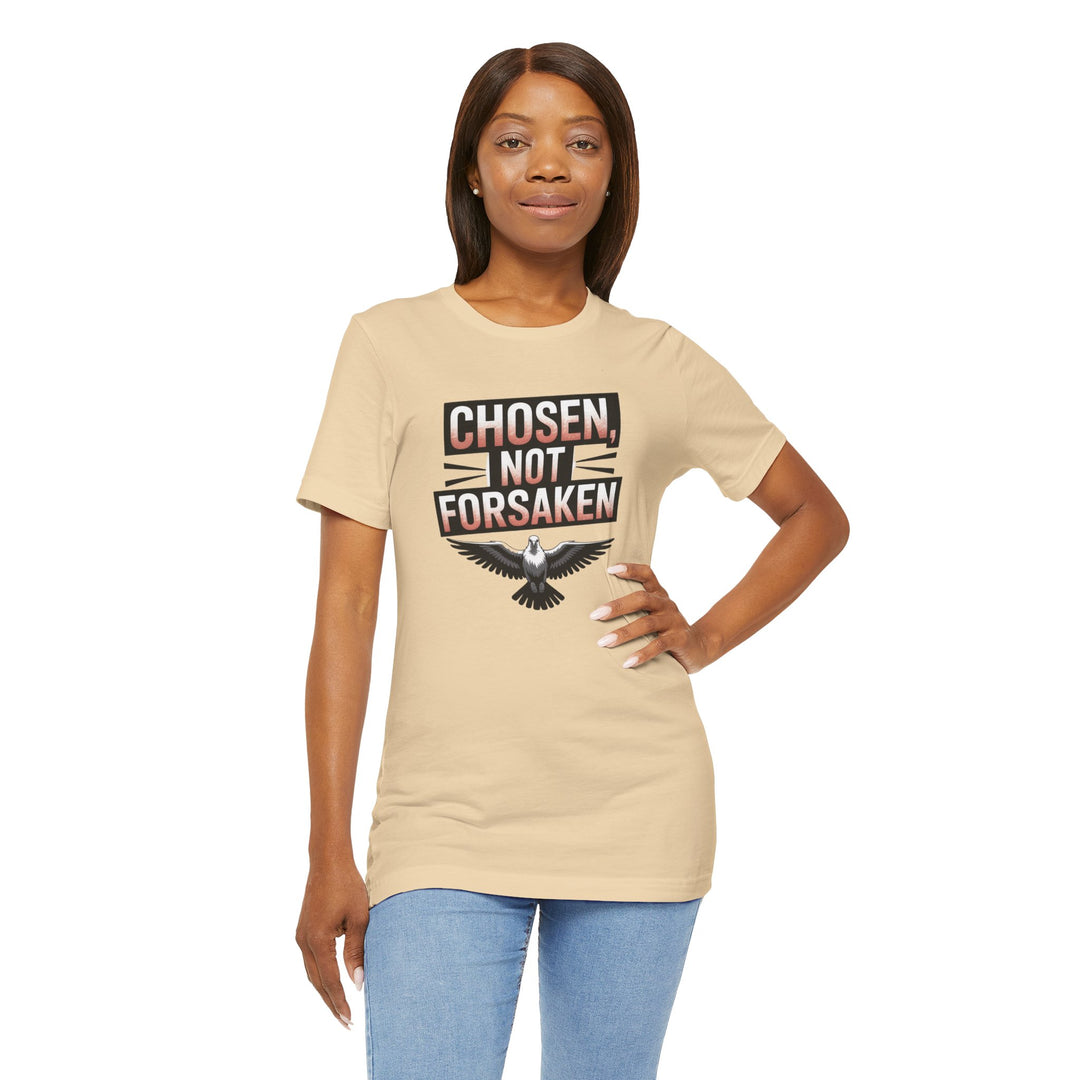 Chosen Not Forsaken Tee - Inspirational Unisex Jersey T-Shirt, Faith-Based Apparel, Motivational Gift, Casual Wear, Spiritual Fashion