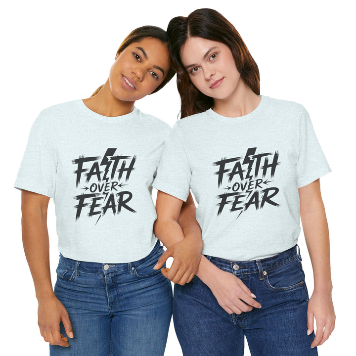 Faith Over Fear – Bold Christian Lightning Shirt