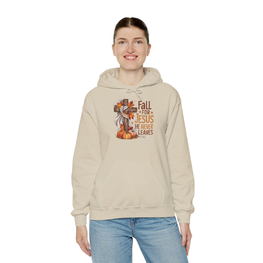 Christian Hoodie - Fall for Jesus Inspirational Unisex Sweatshirt