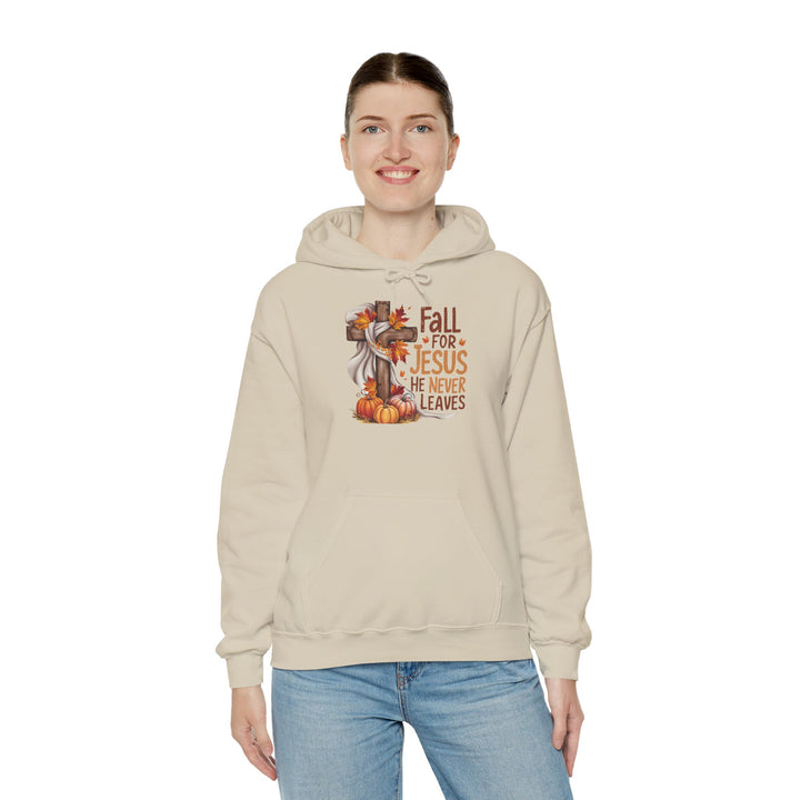 Christian Hoodie - Fall for Jesus Inspirational Unisex Sweatshirt