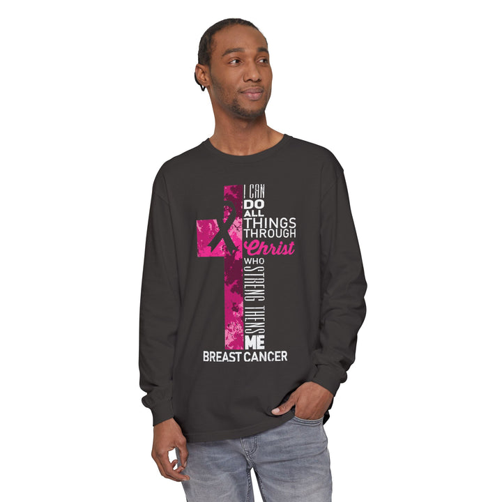 Christian Breast Cancer Awareness Long Sleeve T-Shirt