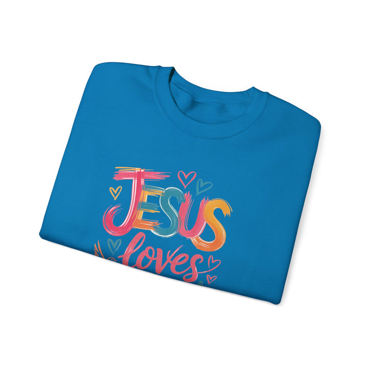 Jesus Loves You Crewneck Sweatshirt - Cozy Unisex Gift, Christian Apparel, Faith-Based Fashion, Inspirational Layering Piece, Ideal [...]