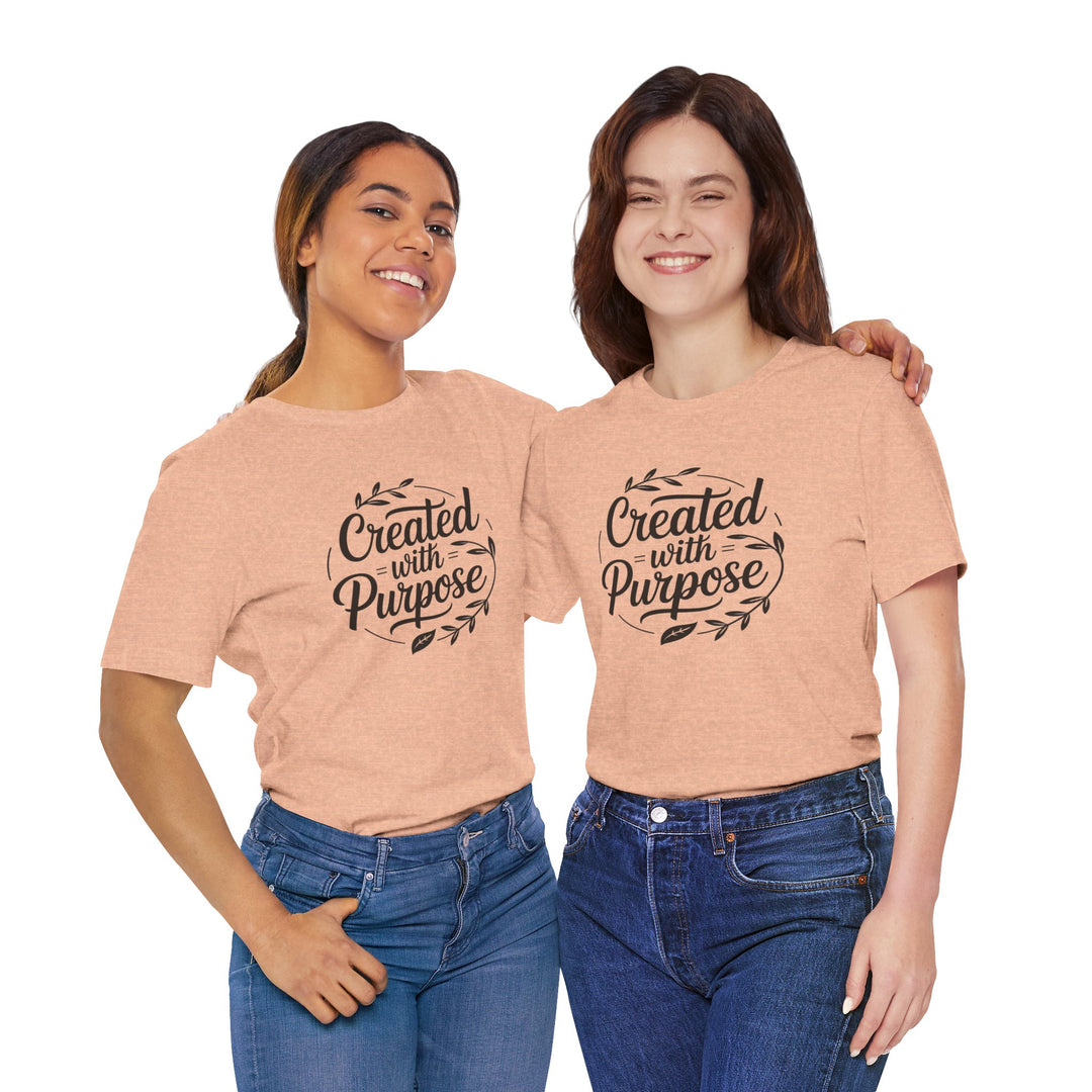 Created with Purpose – Inspirational Christian Identity Shirt