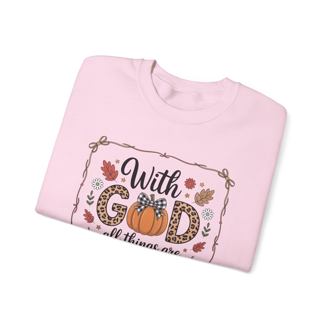 Fall-Inspired Faith Crewneck Sweatshirt - Cozy Gift, Autumn Vibes, Motivational Wear, Everyday Comfort, Religious Apparel
