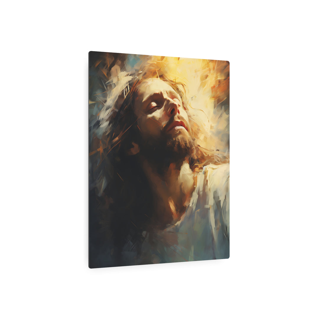 Inspirational Metal Art Sign – Divine Serenity Wall Decor