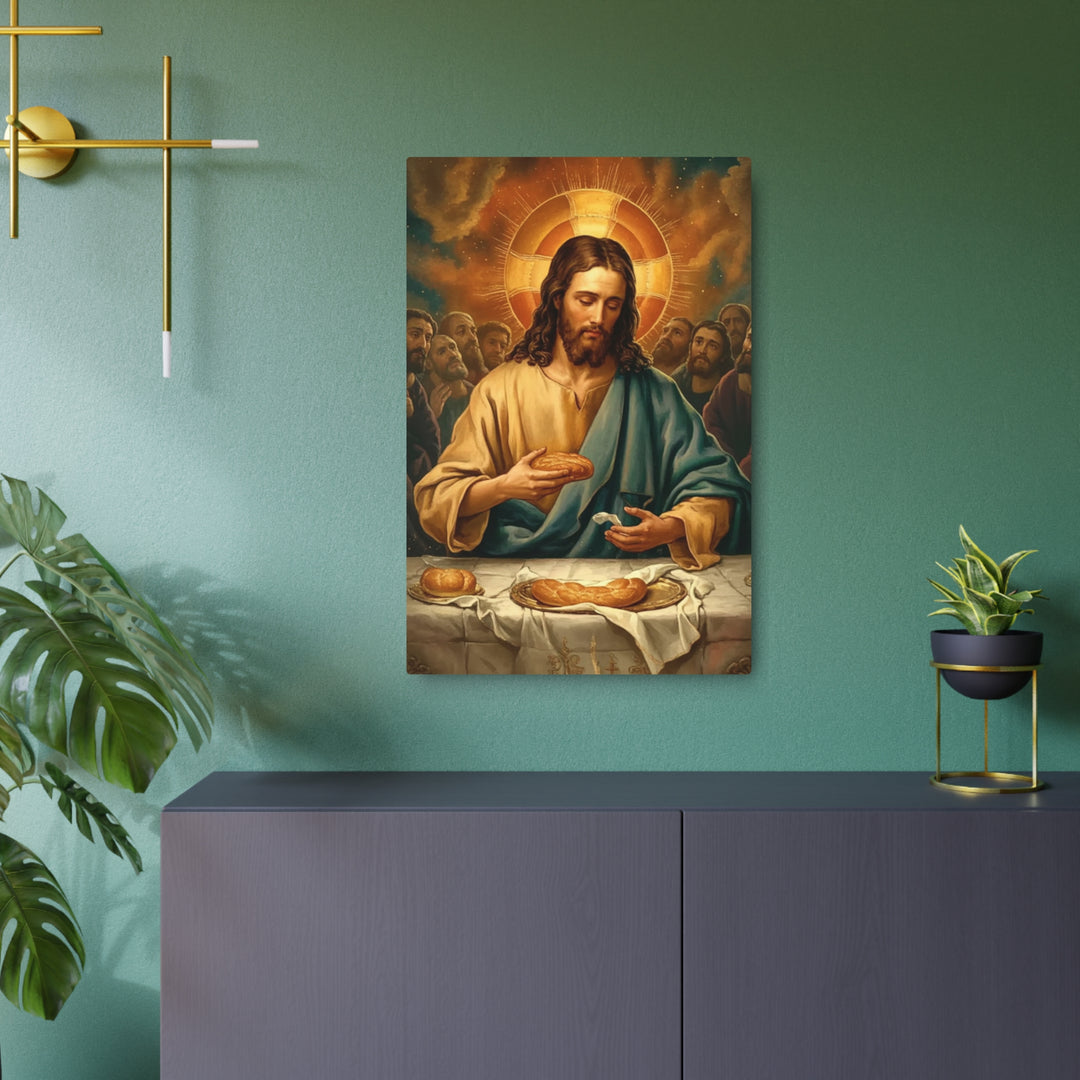 "The Last Supper - Breaking of Bread" - Sacred Metal Wall Art