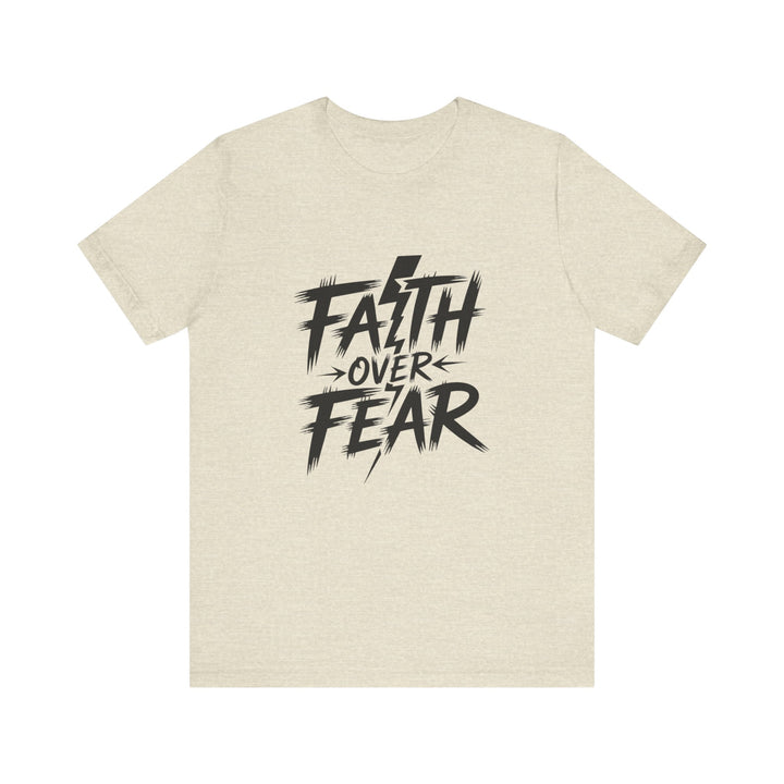 Faith Over Fear – Bold Christian Lightning Shirt