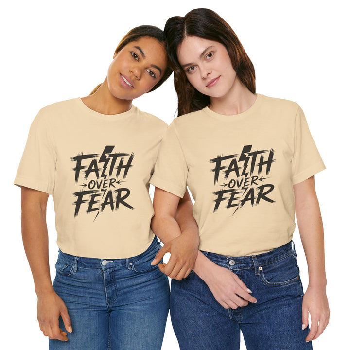 Faith Over Fear – Bold Christian Lightning Shirt
