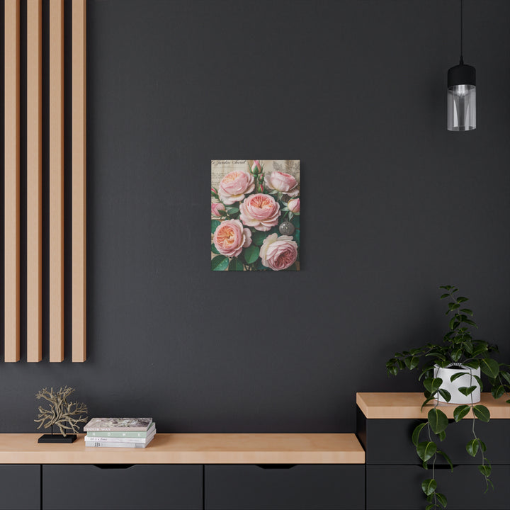 Canvas Wall Art - Grace in Bloom Vintage Style Roses