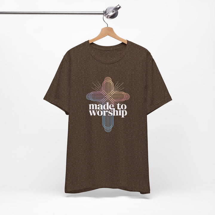 Made to Worship Unisex Tee, Inspirational T-Shirt, Faith Apparel, Christian Gift, Church Wear, Casual Outfit