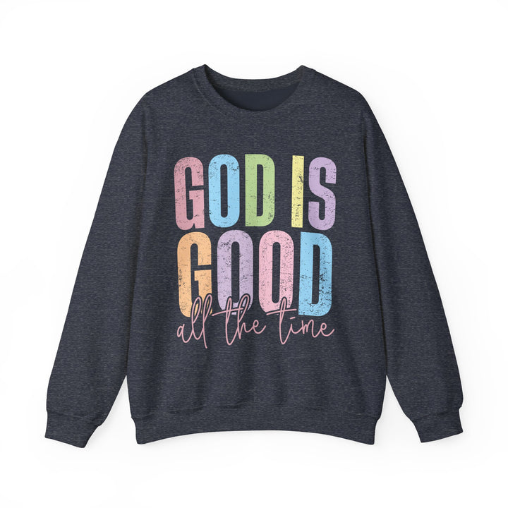 Inspirational God is Good Sweatshirt, Religious Crewneck, Faith-Based Apparel, Comfortable Casual Wear, Church Gift, Positive Vibes