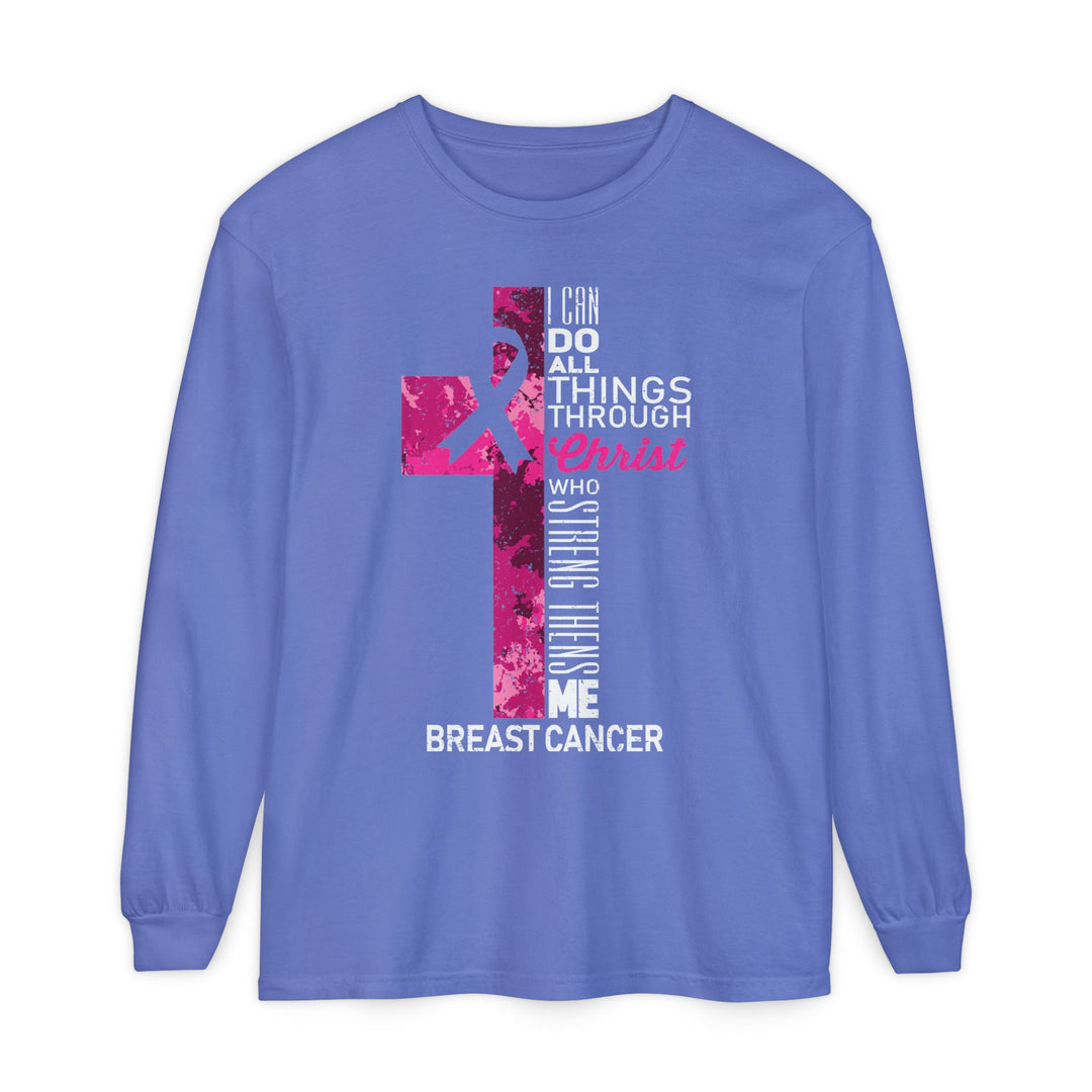 Christian Breast Cancer Awareness Long Sleeve T-Shirt