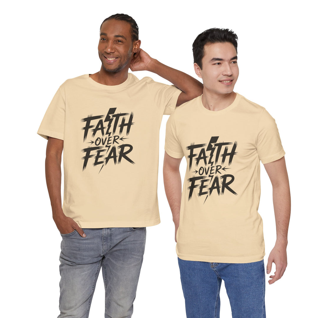 Faith Over Fear – Bold Christian Lightning Shirt