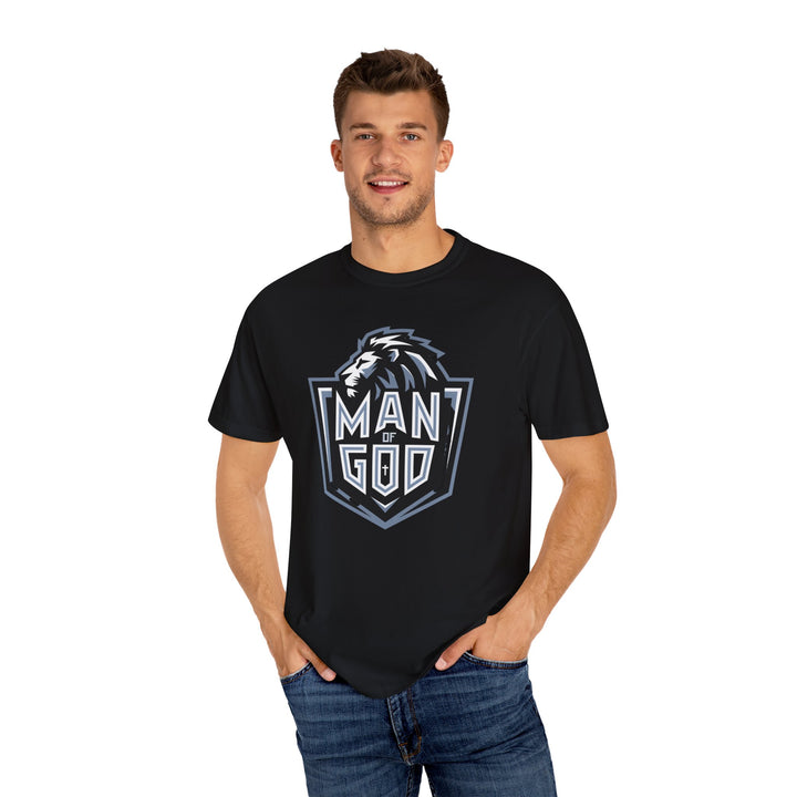 Christian Lion Shield Unisex Garment-Dyed T-shirt