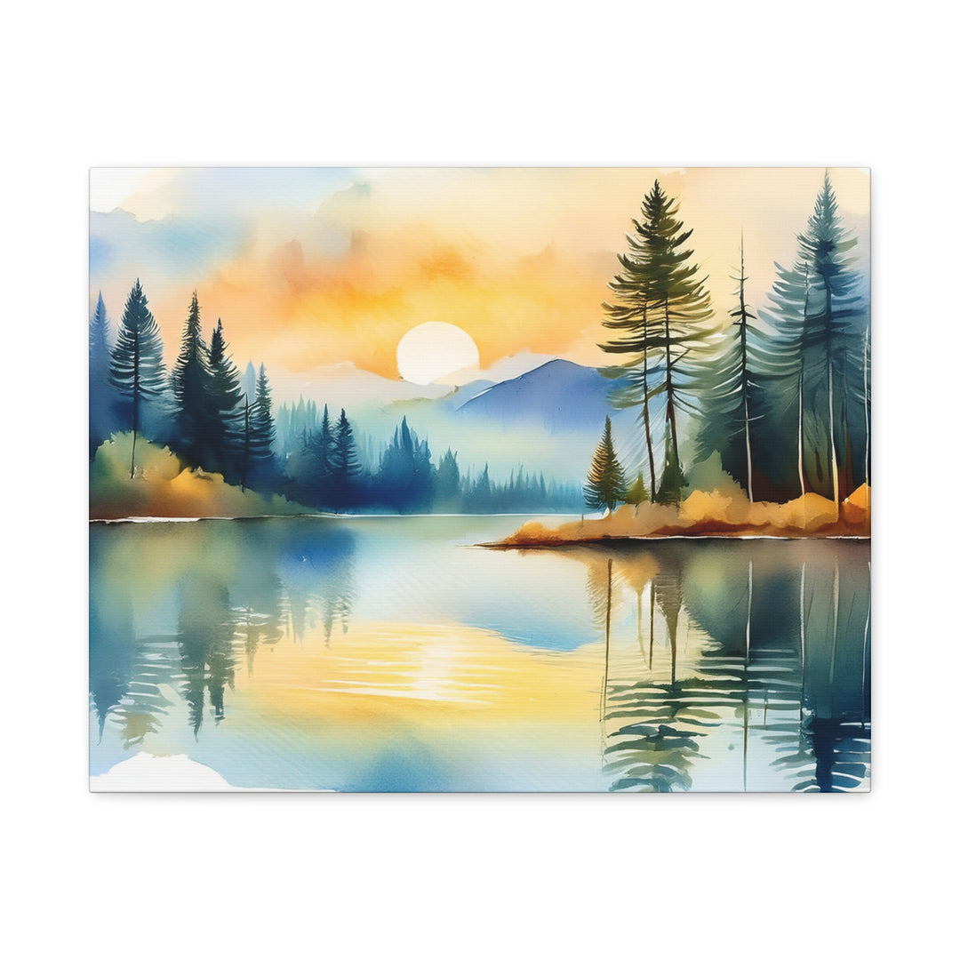 Canvas Print - Silent Reflection Inspired by Psalm 46