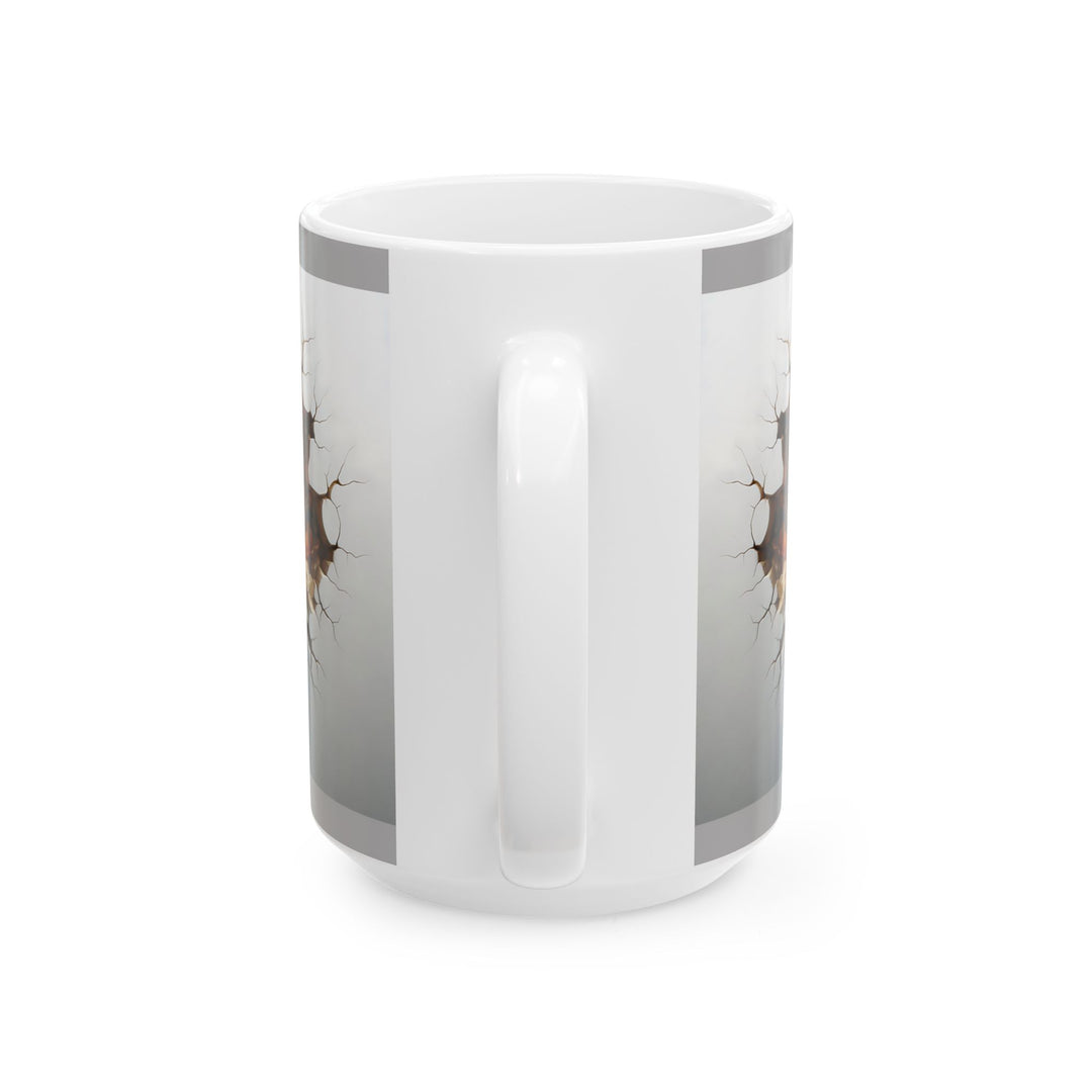 3D Christian Cross Ceramic Mug - Nature-Inspired Coffee Cup, Unique Gift for Nature Lovers, Home Decor, Morning Coffee, Relaxing Moments