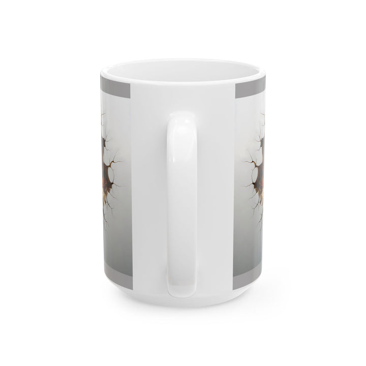 3D Christian Cross Ceramic Mug - Nature-Inspired Coffee Cup, Unique Gift for Nature Lovers, Home Decor, Morning Coffee, Relaxing Moments