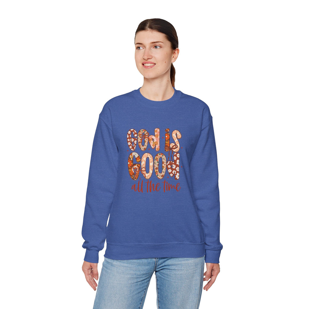 God Is Good Sweatshirt, Inspirational Crewneck, Cozy Fall Fashion, Unisex Apparel, Perfect Gift for Christians