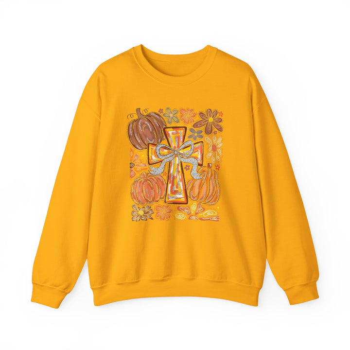 Fall Harvest Crewneck Sweatshirt, Autumn Sweatshirt, Thanksgiving Gift, Unisex Fall Apparel, Cozy Pumpkin Sweatshirt
