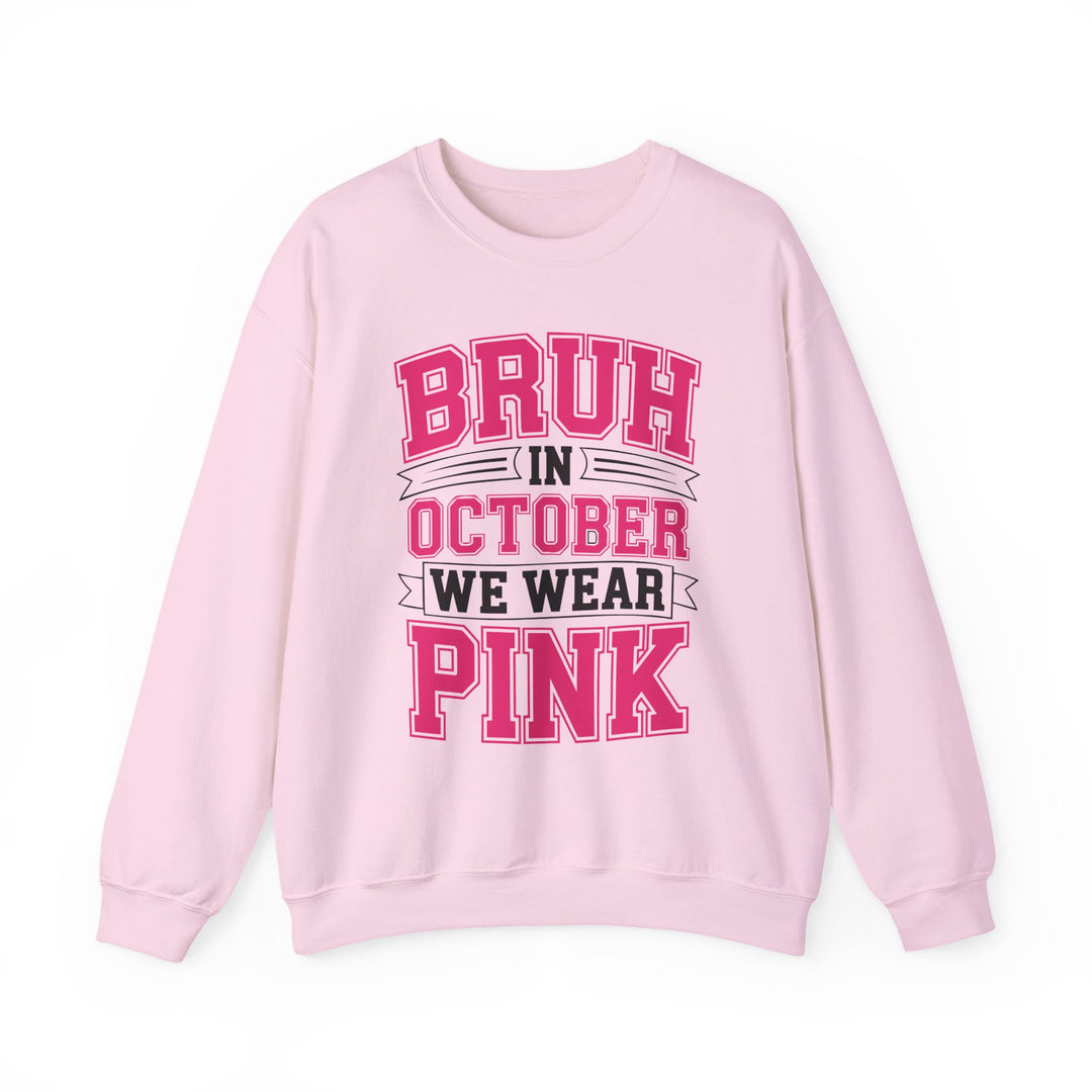 Pink October Awareness Sweatshirt, Cozy Crewneck, Breast Cancer Awareness, Gift for Supporters, Fashion for a Cause