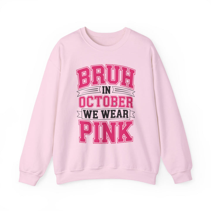 Pink October Awareness Sweatshirt, Cozy Crewneck, Breast Cancer Awareness, Gift for Supporters, Fashion for a Cause