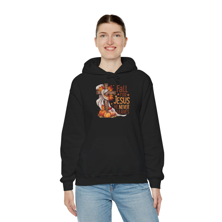 Christian Hoodie - Fall for Jesus Inspirational Unisex Sweatshirt